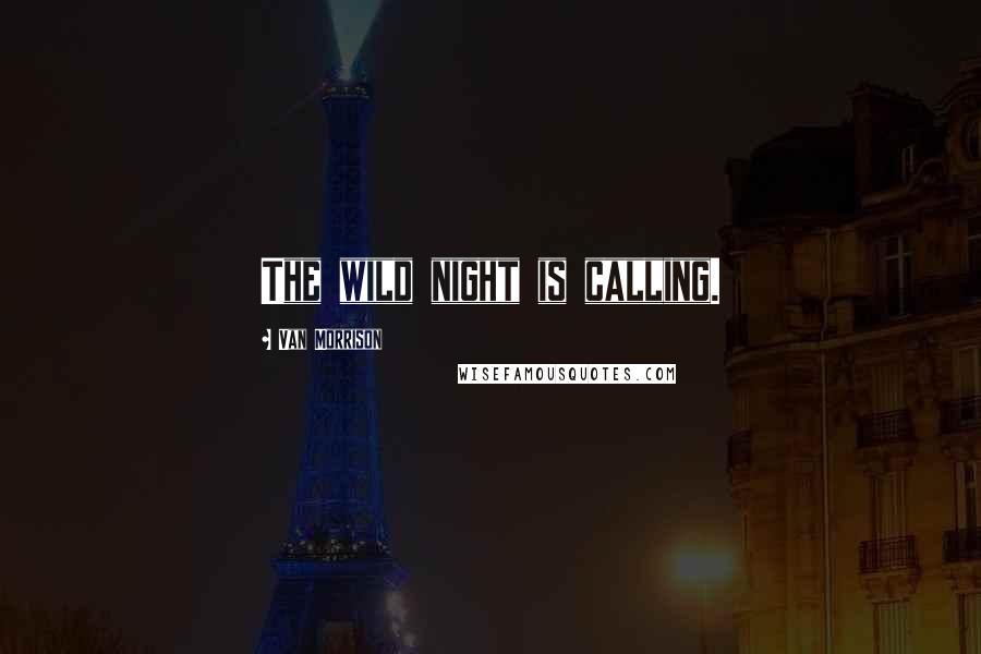 Van Morrison Quotes: The wild night is calling.