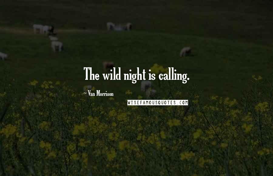 Van Morrison Quotes: The wild night is calling.