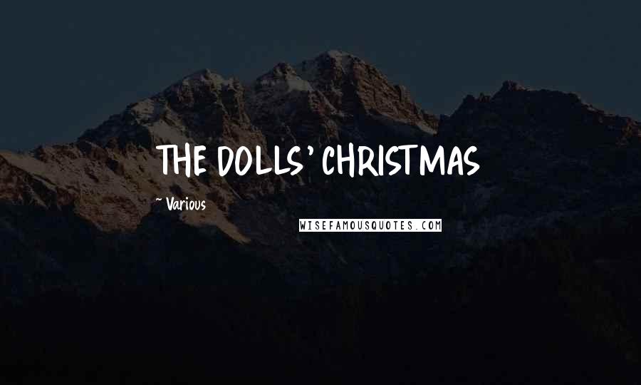 Various Quotes: THE DOLLS' CHRISTMAS