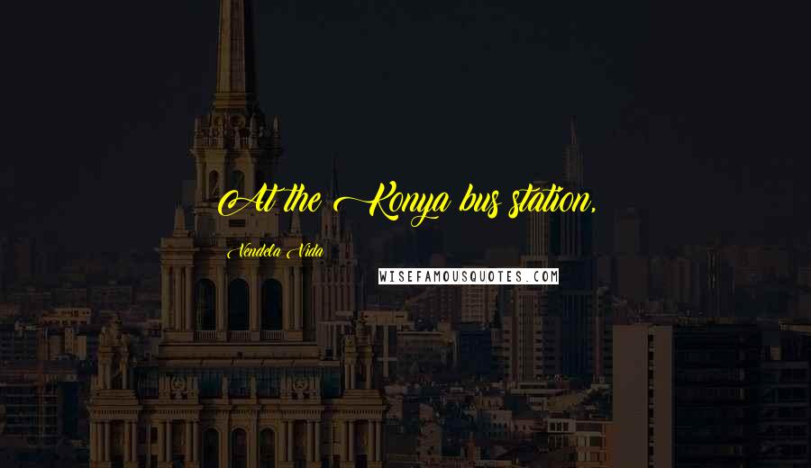 Vendela Vida Quotes: At the Konya bus station,