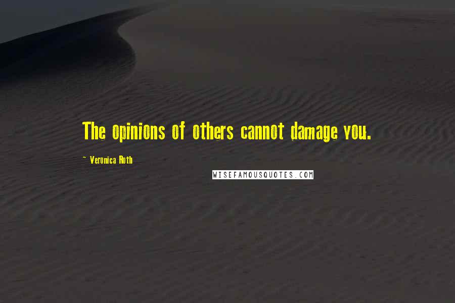 Veronica Roth Quotes: The opinions of others cannot damage you.