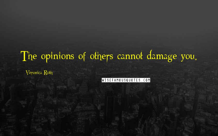 Veronica Roth Quotes: The opinions of others cannot damage you.