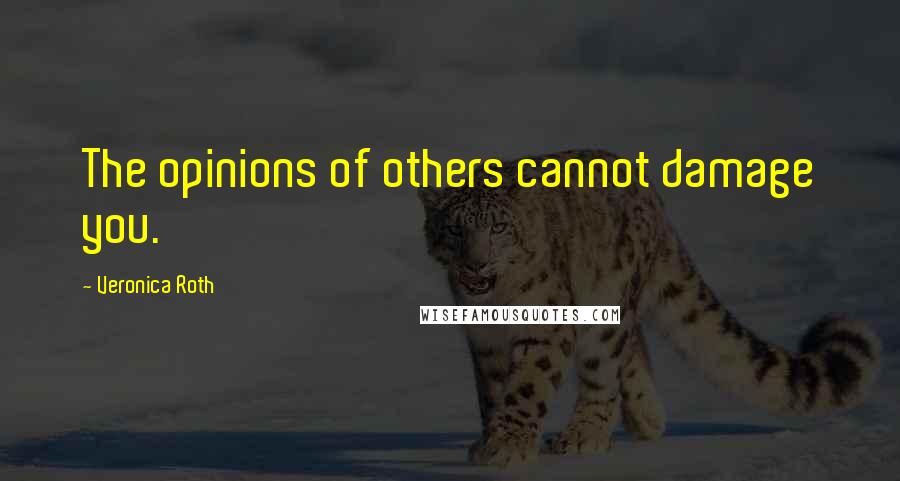 Veronica Roth Quotes: The opinions of others cannot damage you.