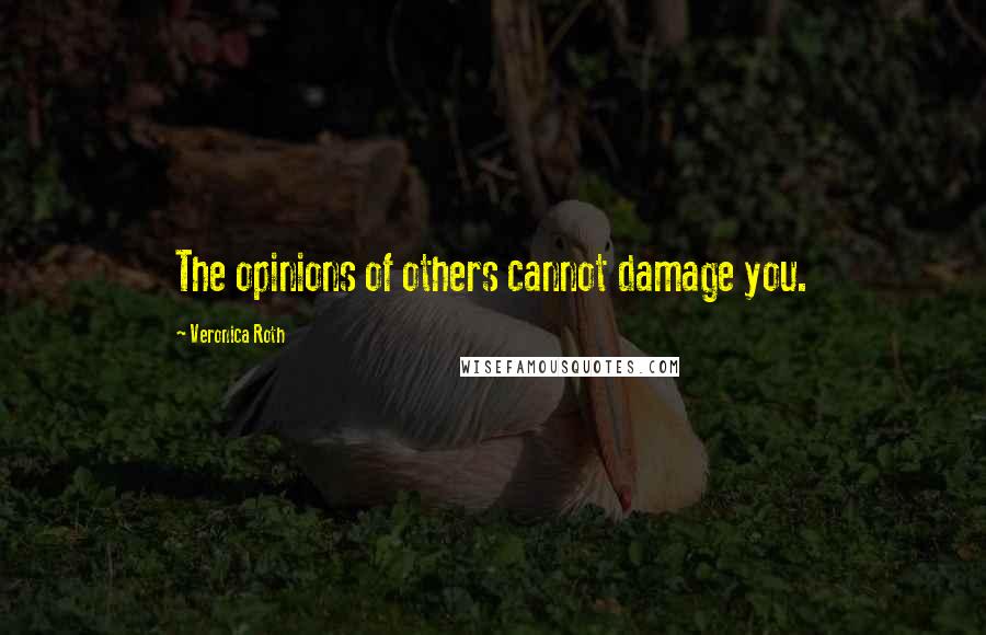 Veronica Roth Quotes: The opinions of others cannot damage you.