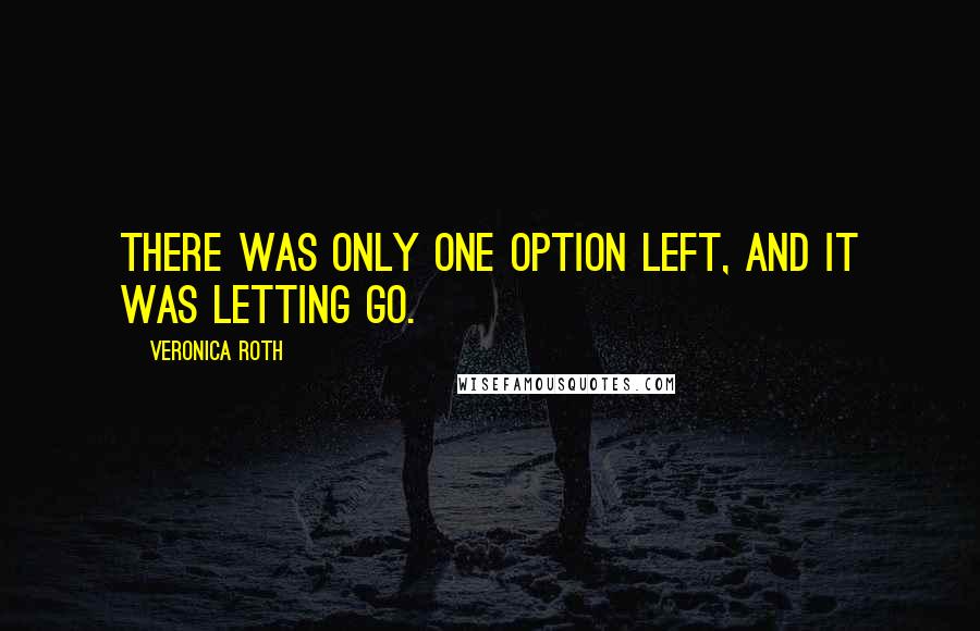 Veronica Roth Quotes: There was only one option left, and it was letting go.