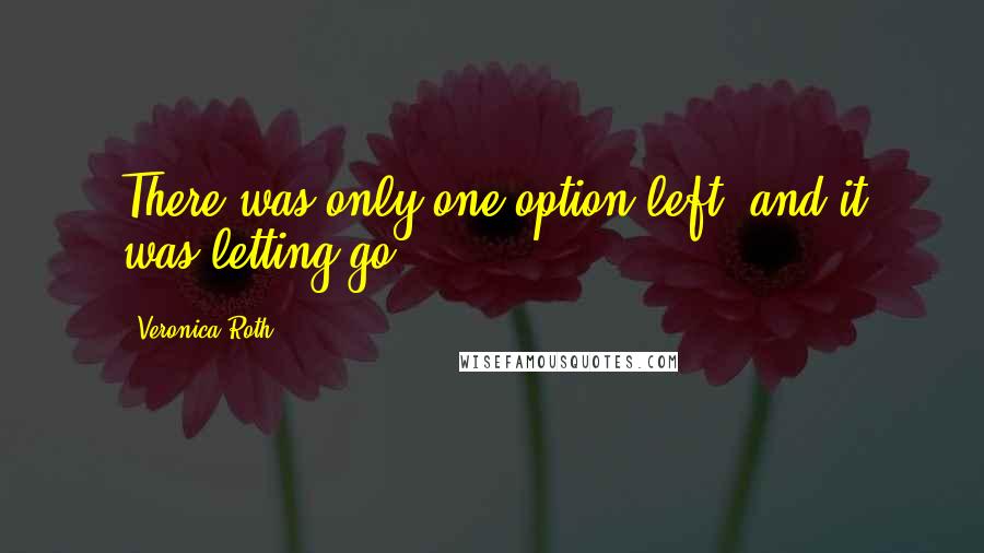 Veronica Roth Quotes: There was only one option left, and it was letting go.