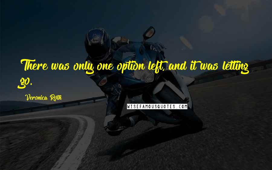 Veronica Roth Quotes: There was only one option left, and it was letting go.