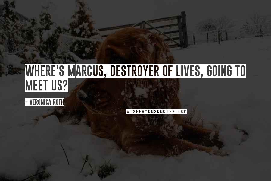 Veronica Roth Quotes: Where's Marcus, Destroyer of Lives, going to meet us?