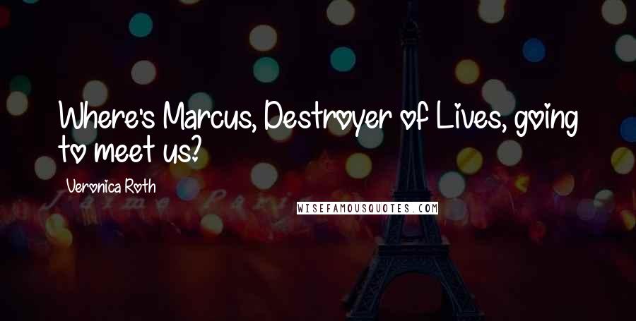 Veronica Roth Quotes: Where's Marcus, Destroyer of Lives, going to meet us?