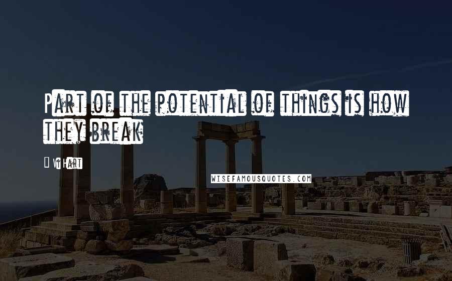 Vi Hart Quotes: Part of the potential of things is how they break