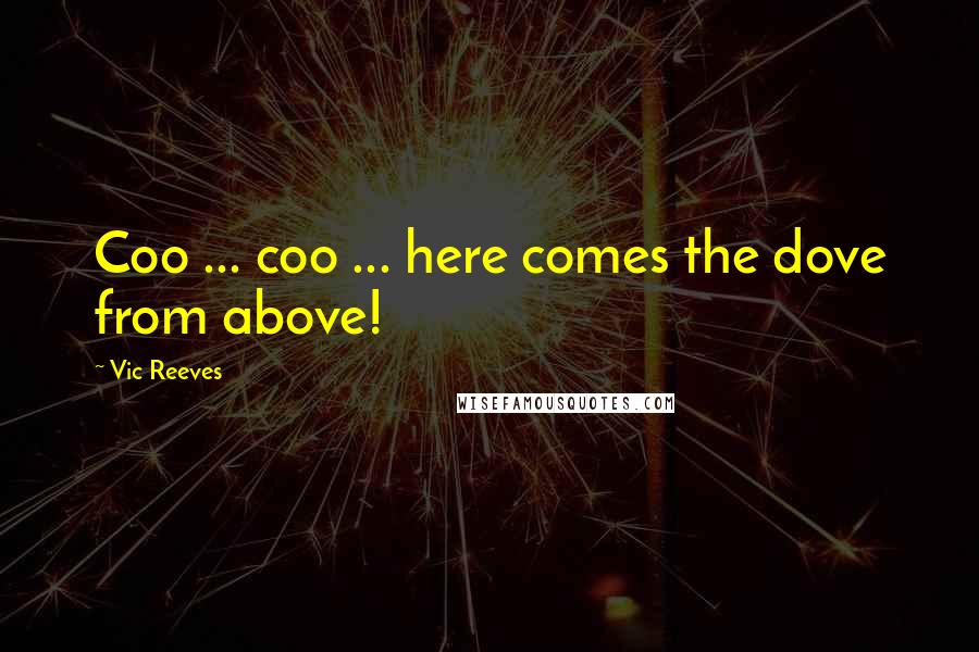 Vic Reeves Quotes: Coo ... coo ... here comes the dove from above!