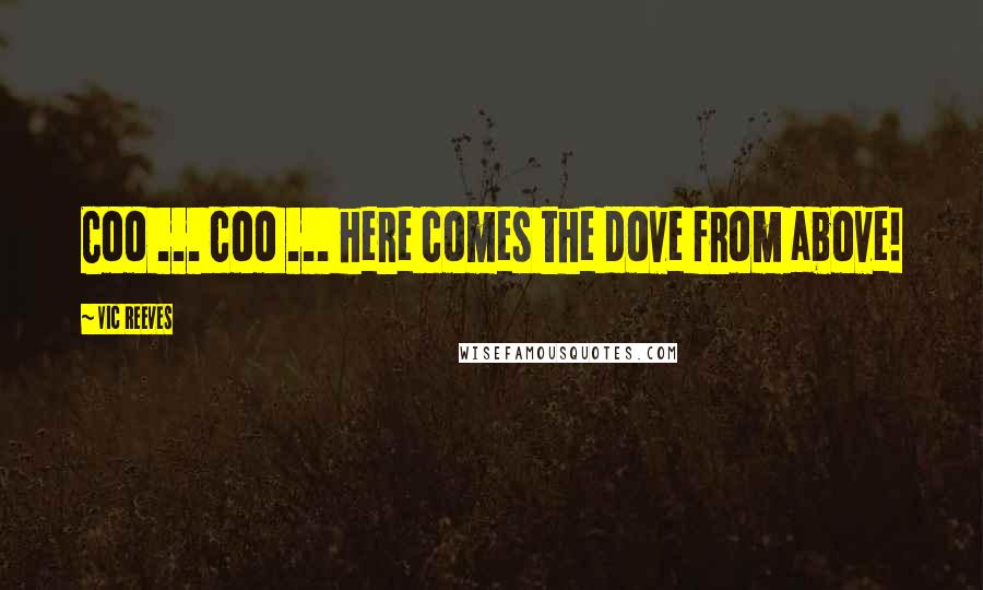 Vic Reeves Quotes: Coo ... coo ... here comes the dove from above!