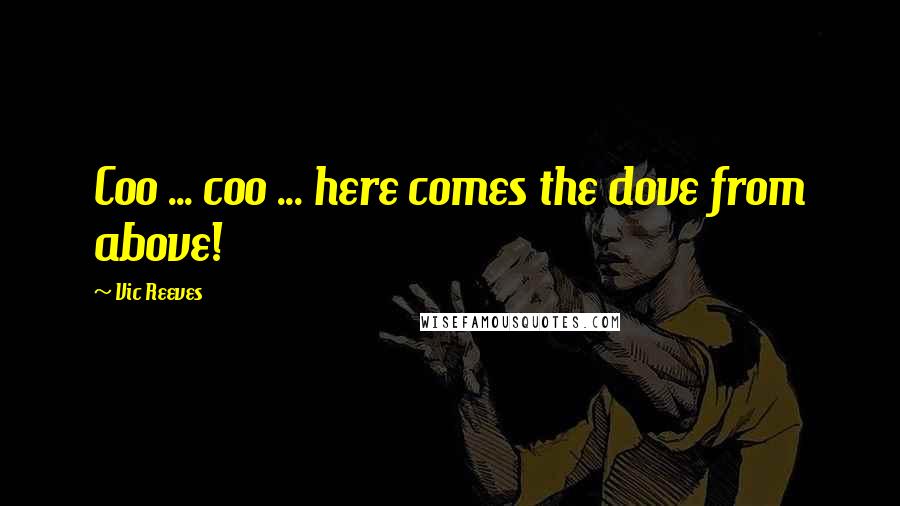 Vic Reeves Quotes: Coo ... coo ... here comes the dove from above!