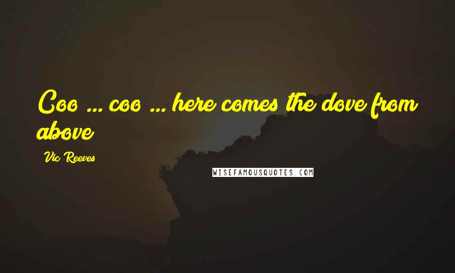 Vic Reeves Quotes: Coo ... coo ... here comes the dove from above!