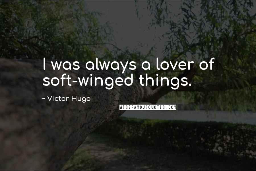 Victor Hugo Quotes: I was always a lover of soft-winged things.