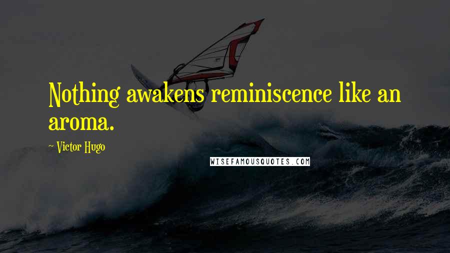 Victor Hugo Quotes: Nothing awakens reminiscence like an aroma.