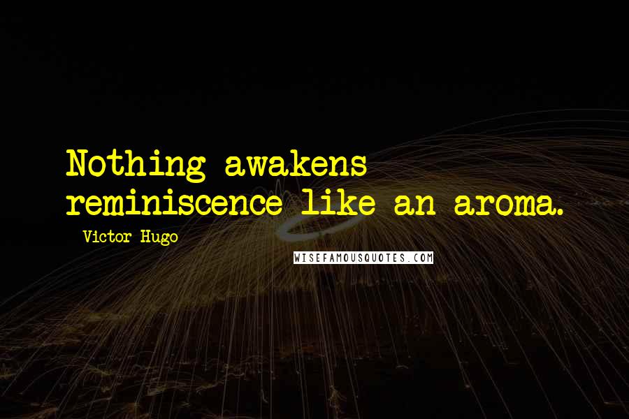 Victor Hugo Quotes: Nothing awakens reminiscence like an aroma.