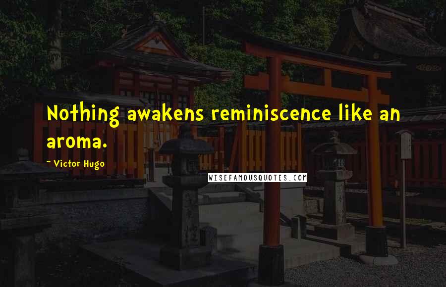 Victor Hugo Quotes: Nothing awakens reminiscence like an aroma.