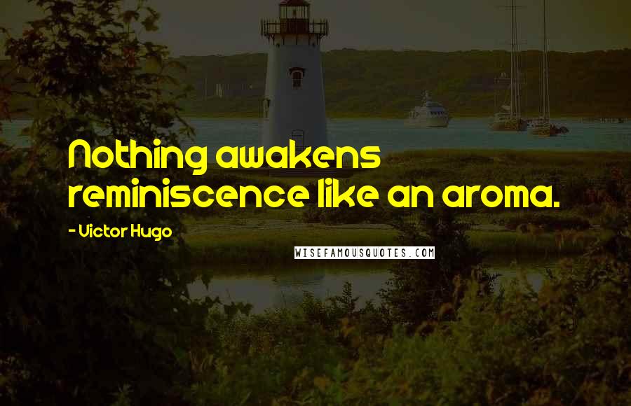 Victor Hugo Quotes: Nothing awakens reminiscence like an aroma.