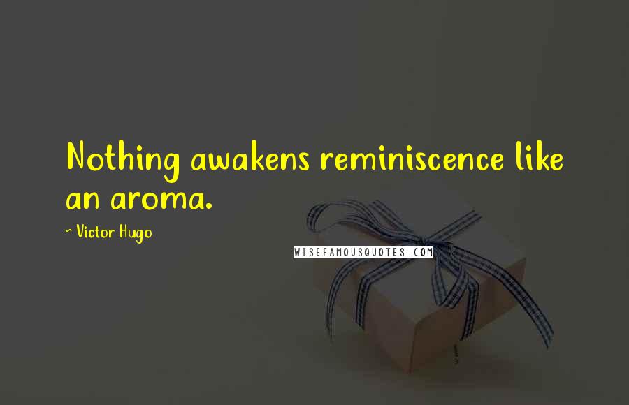 Victor Hugo Quotes: Nothing awakens reminiscence like an aroma.