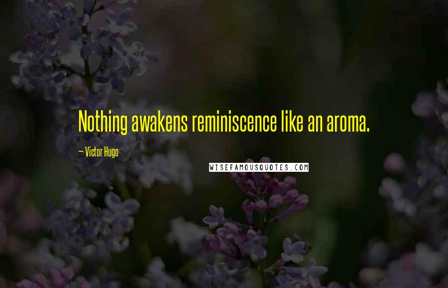 Victor Hugo Quotes: Nothing awakens reminiscence like an aroma.