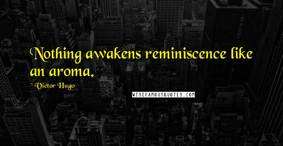 Victor Hugo Quotes: Nothing awakens reminiscence like an aroma.