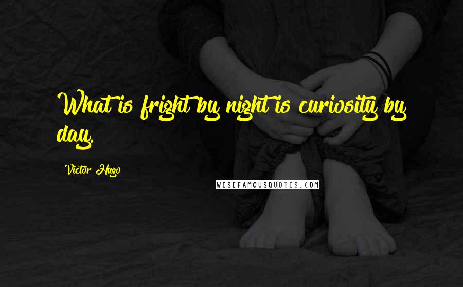 Victor Hugo Quotes: What is fright by night is curiosity by day.