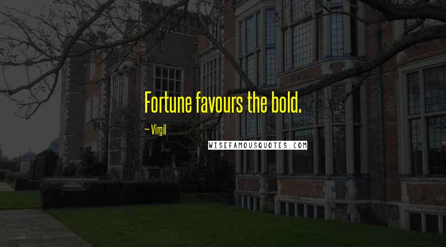 Virgil Quotes: Fortune favours the bold.