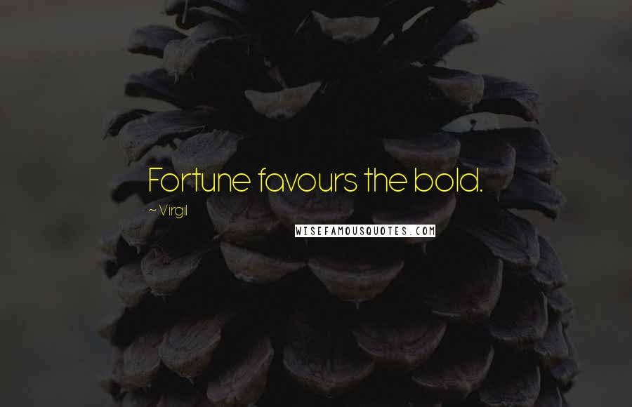 Virgil Quotes: Fortune favours the bold.