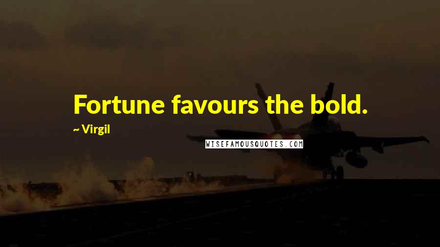 Virgil Quotes: Fortune favours the bold.