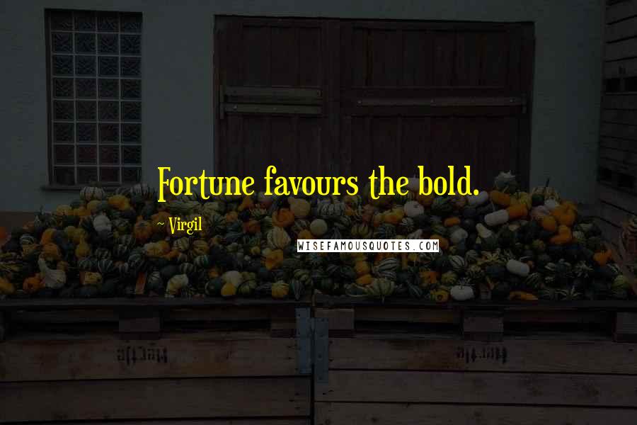 Virgil Quotes: Fortune favours the bold.