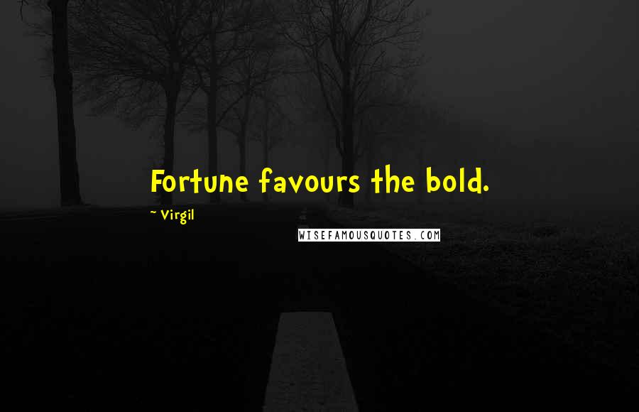 Virgil Quotes: Fortune favours the bold.