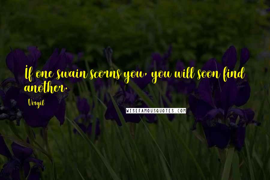 Virgil Quotes: If one swain scorns you, you will soon find another.