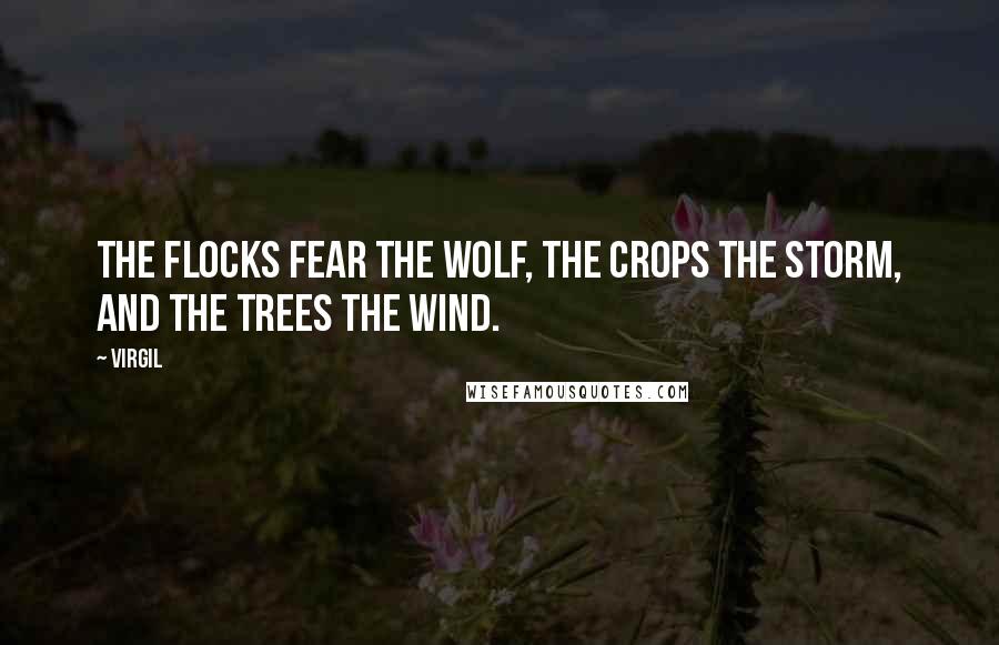 Virgil Quotes: The flocks fear the wolf, the crops the storm, and the trees the wind.
