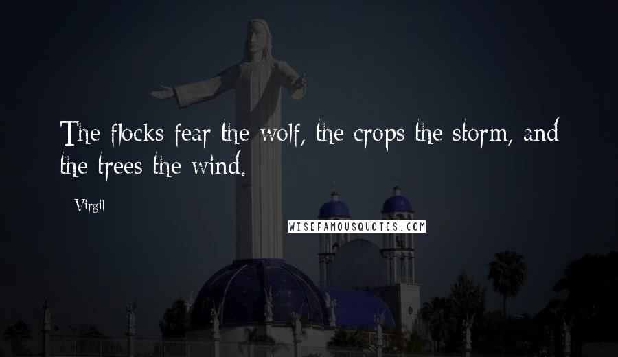 Virgil Quotes: The flocks fear the wolf, the crops the storm, and the trees the wind.