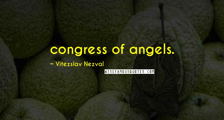 Vitezslav Nezval Quotes: congress of angels.