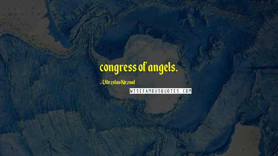 Vitezslav Nezval Quotes: congress of angels.