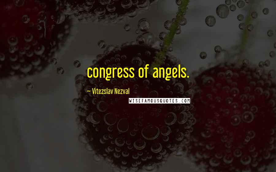 Vitezslav Nezval Quotes: congress of angels.