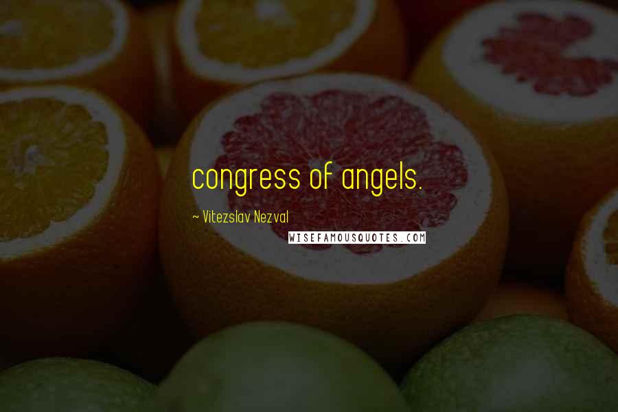 Vitezslav Nezval Quotes: congress of angels.