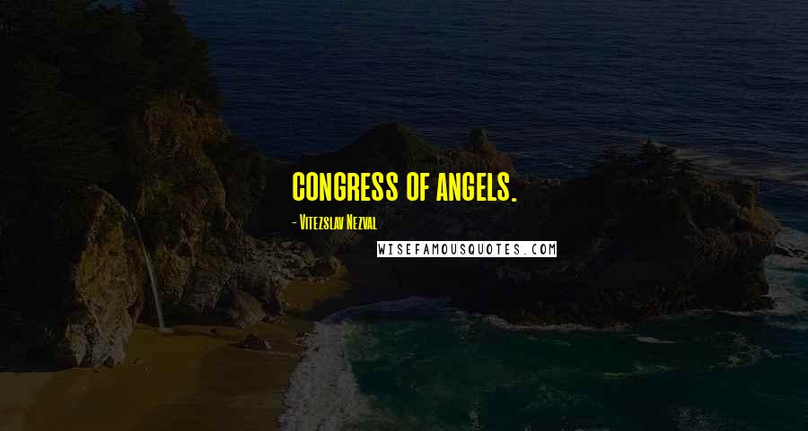 Vitezslav Nezval Quotes: congress of angels.