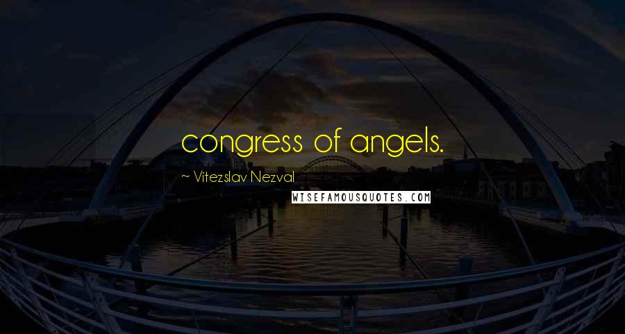 Vitezslav Nezval Quotes: congress of angels.