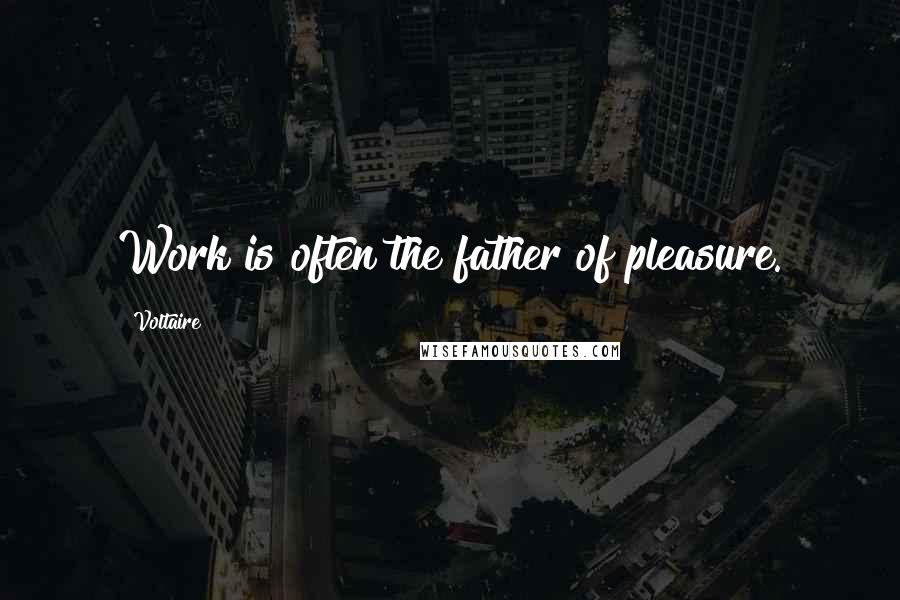 Voltaire Quotes: Work is often the father of pleasure.
