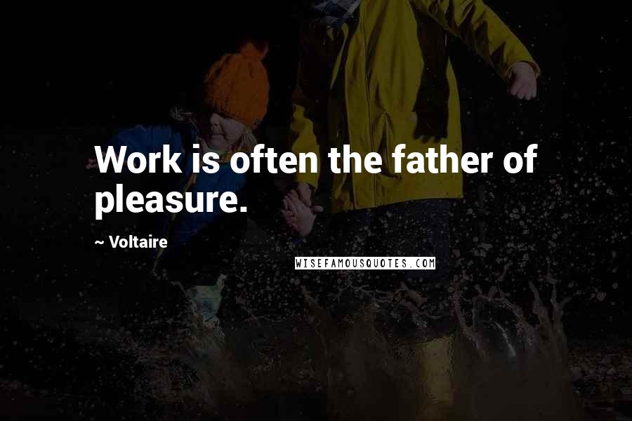 Voltaire Quotes: Work is often the father of pleasure.