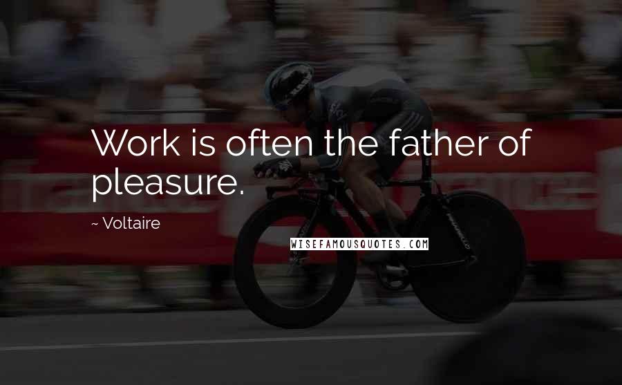 Voltaire Quotes: Work is often the father of pleasure.