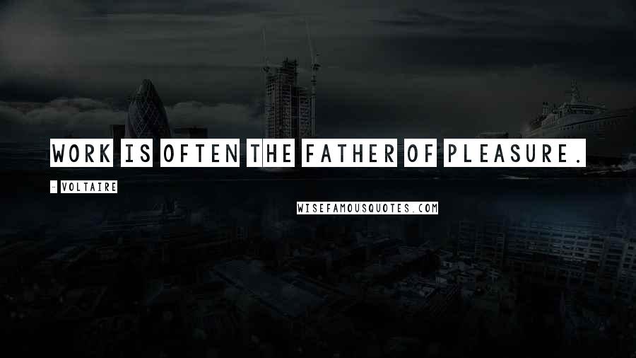 Voltaire Quotes: Work is often the father of pleasure.