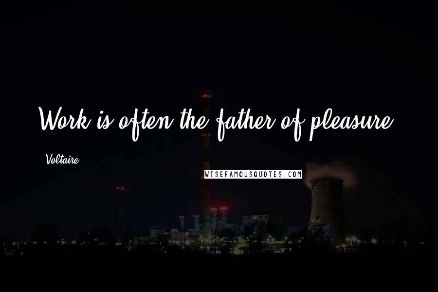 Voltaire Quotes: Work is often the father of pleasure.