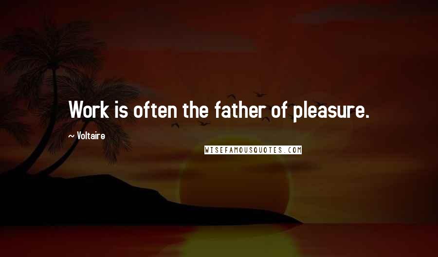 Voltaire Quotes: Work is often the father of pleasure.