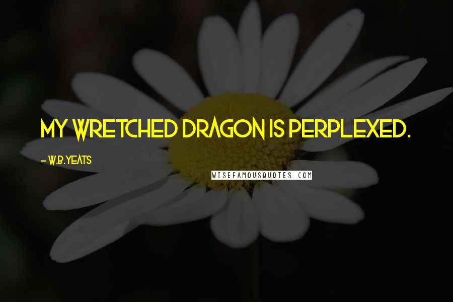 W.B.Yeats Quotes: My wretched dragon is perplexed.