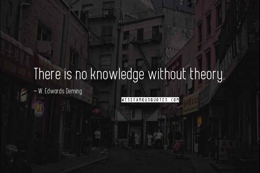 W. Edwards Deming Quotes: There is no knowledge without theory.