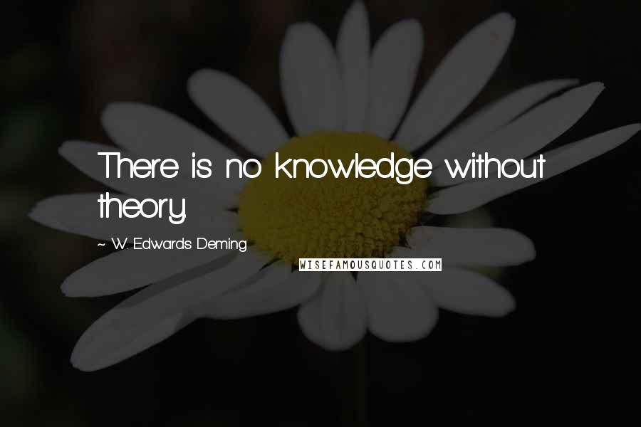 W. Edwards Deming Quotes: There is no knowledge without theory.